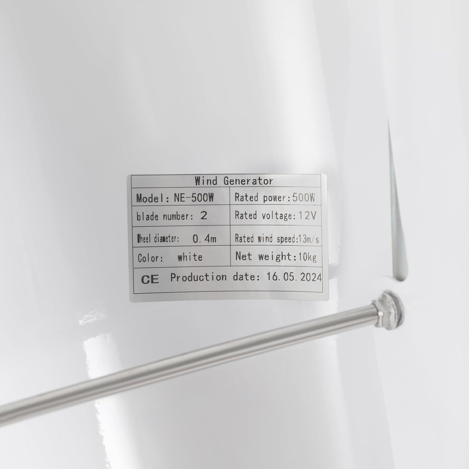 500W Wind Turbine,Vertical Wind Turbine,Home Wind Turbine,Vertical Axis Wind Turbine for Terrace, Marine, Motor Home, Chalet, Boat