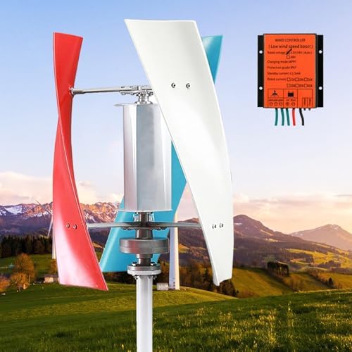 10000W Silent Vertical Wind Turbine Generator, 12V/24V/48V Magnetic Levitation Wind Power Kit with Controller for Home & Street Lighting, Efficient Renewable Energy Solution