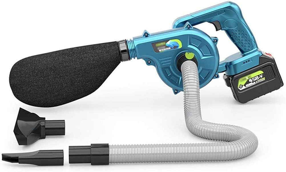 Convenient Electric Leaf Blower, 2-in-1 Cordless Garden Blower and Vacuum & Shredder Stepless Speed Change Single-Handed/Lightweight (Color : 1 Lithium Battery, Size : 138000H) TDF (2 Lithium Battery