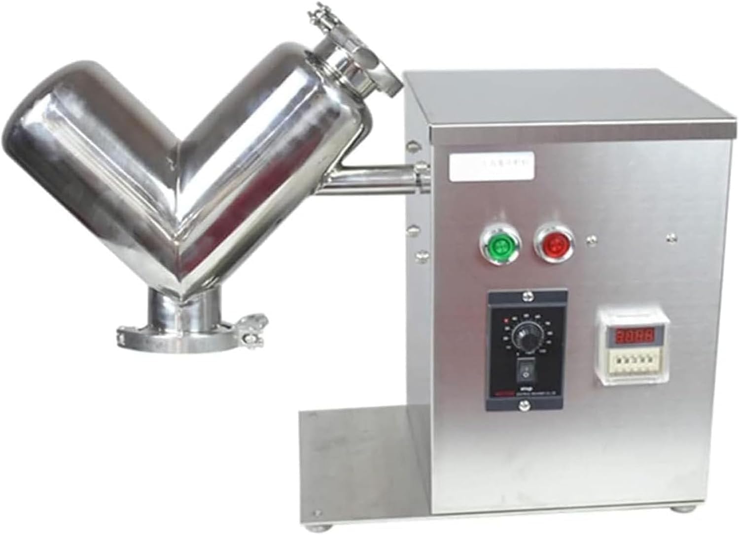 Dry Powder Mixer,304 Stainless Steel Particle Granule Blender,2L Lab Dry Powder Mixer Mixing Machine