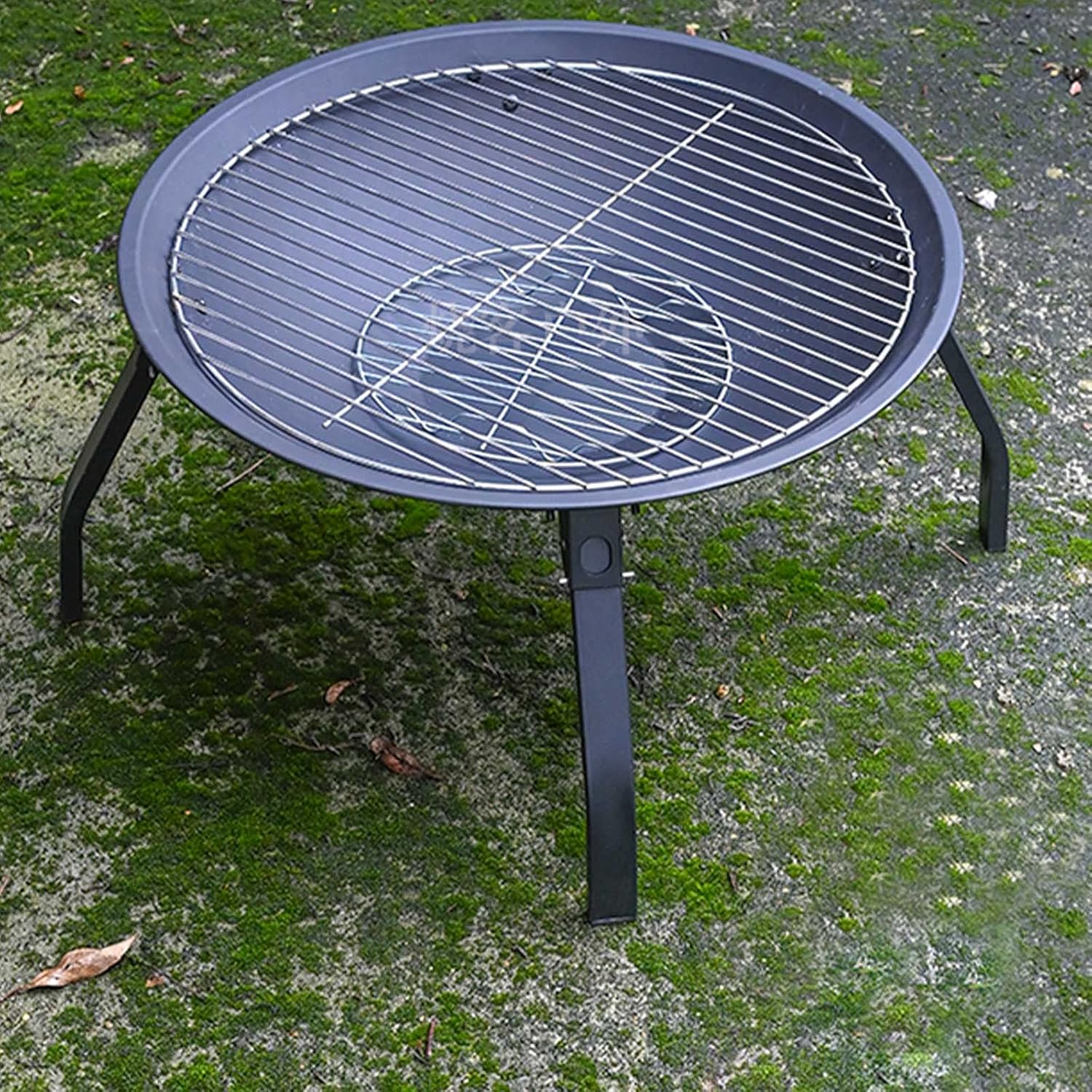 Portable Folding Bowl - Wood Burning 22in Firepit Firebowl & Backyard Firepit