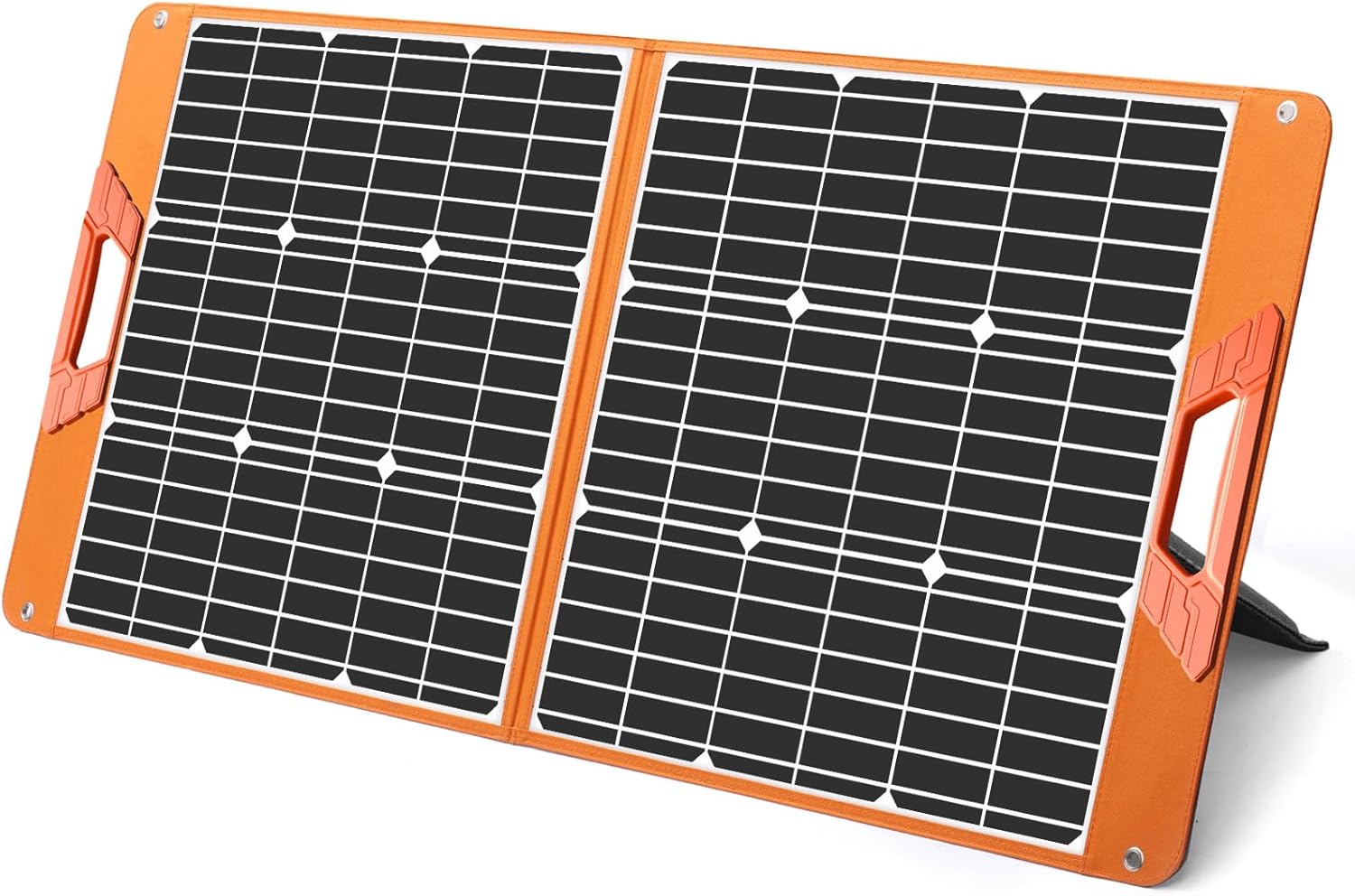 100W Portable Solar Panel for Power Station, 19.8V Foldable Solar Charger with DC/XT60/Anderson Cable & QC3.0 USB Outputs, 23% High Efficiency IP65 Waterproof 2 Kickstands for Outdoor Camping RV Trip