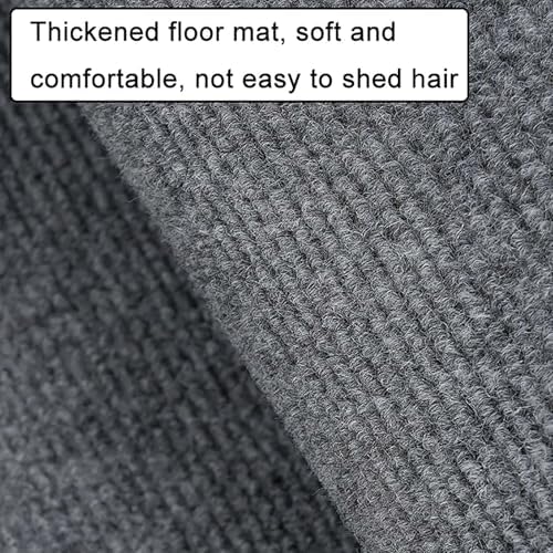 Soundproof Carpet Household Sound-Absorbing and Shock-Absorbing Pad Floor Thickening Fitness Piano Drum Noise Reduction Mat(Light Gray,120x200cm/47.2x78.7in)