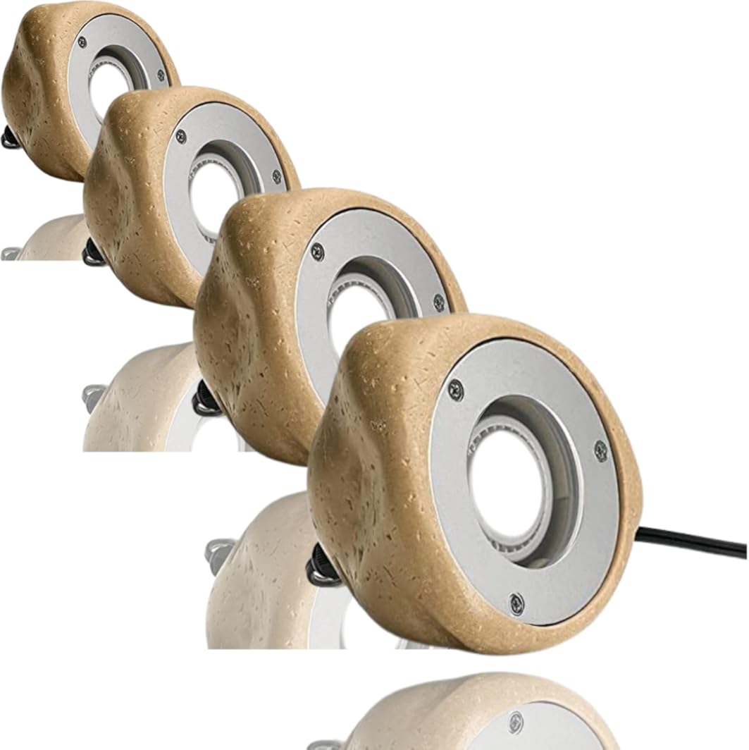 Kichler 28318 Landscape - 5 Watt Faux Rock Hardwired Low Voltage MR16 LED Spot Light - 200 Lumens - GU5.3 Base -12 Volt - Bulb Included! (4 Pack)