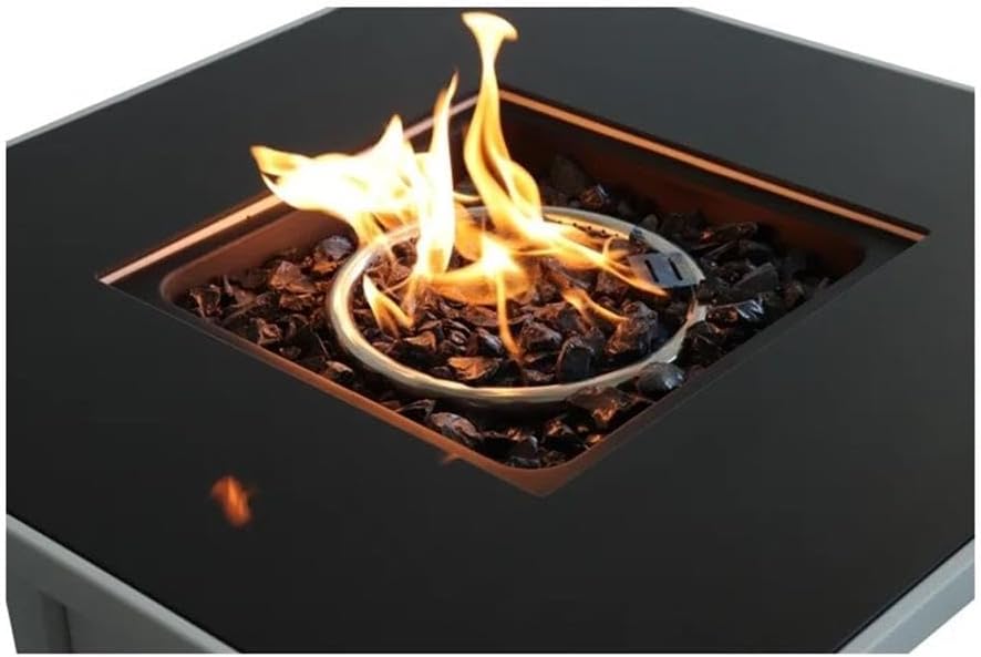 Living Source International 25'' H x 30'' W Steel Outdoor Fire Pit White