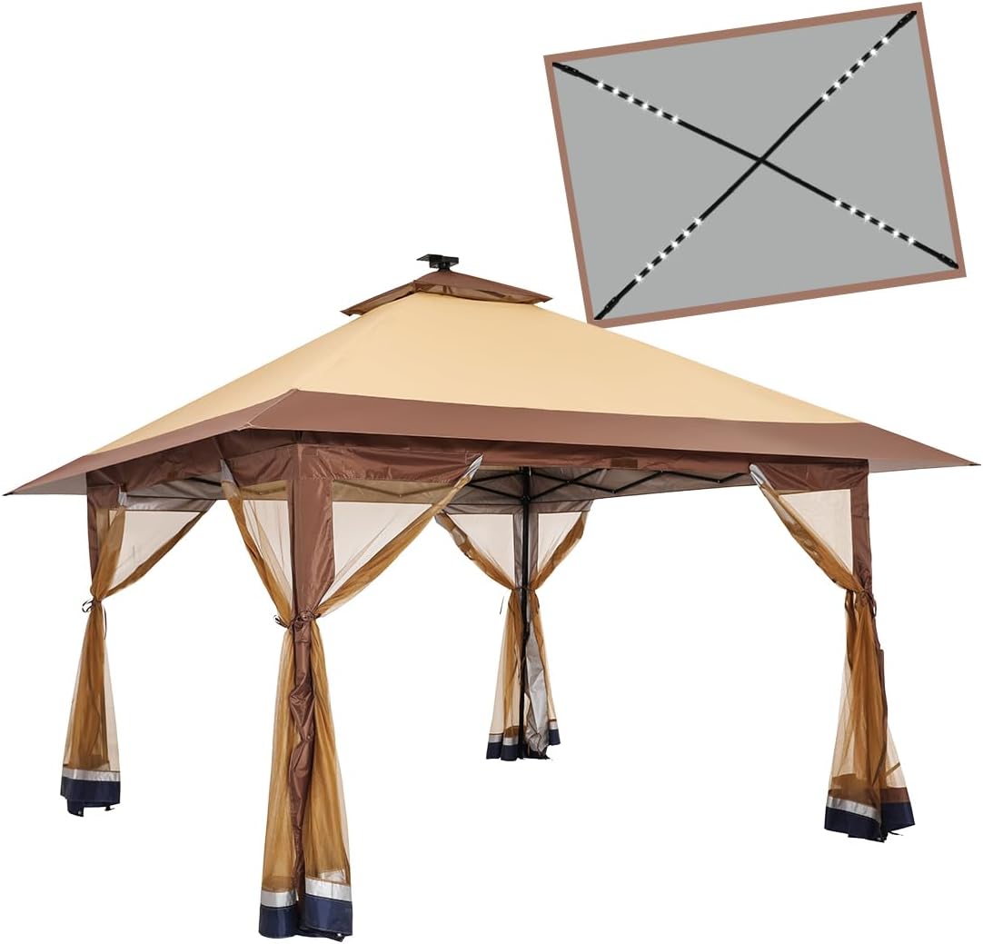 Suntime Pop Up Gazebo Polyester Canopy Tent