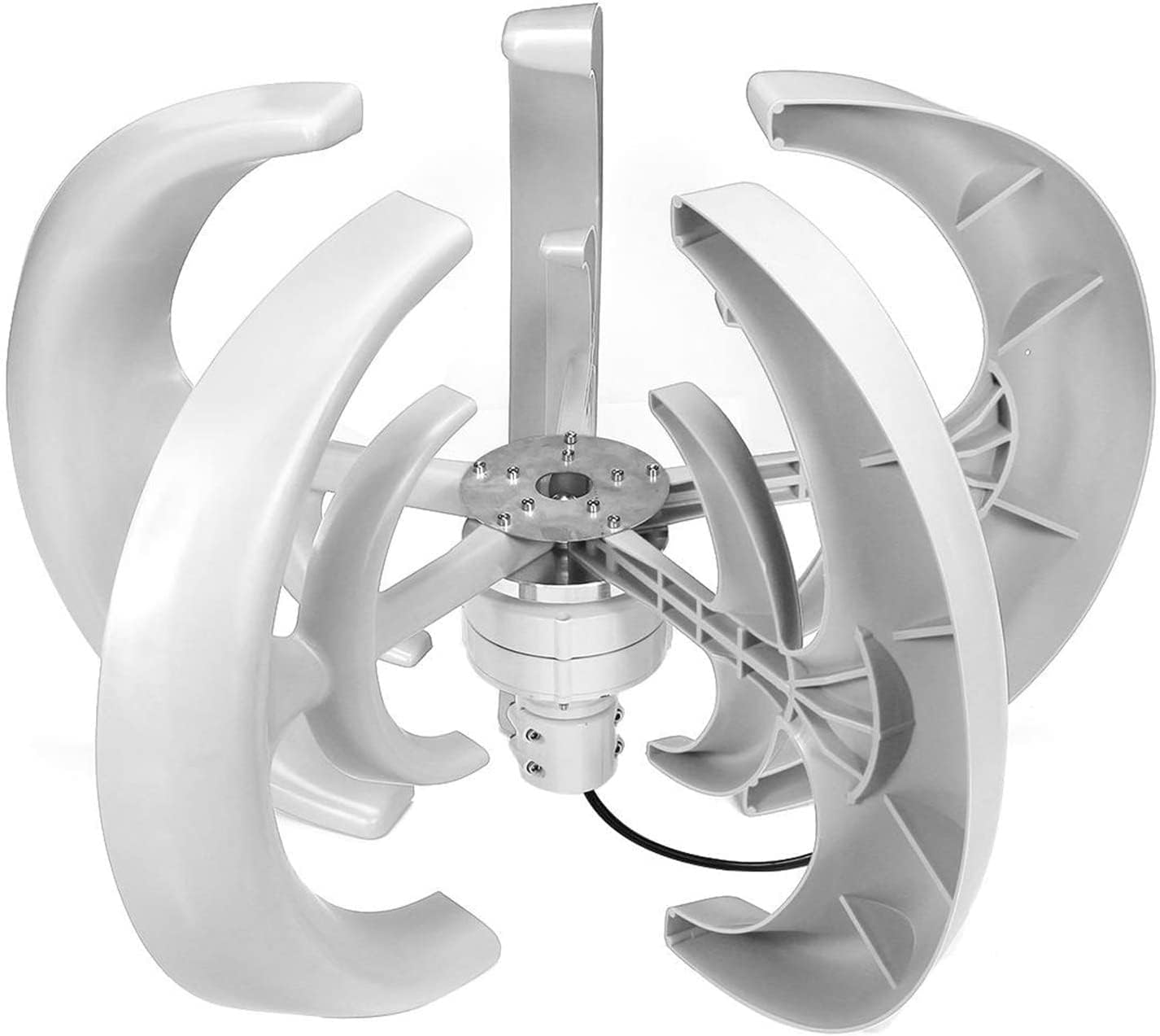 LiuSj JUnSt 4000W Home Vertical Axis Wind Turbines, Lantern 5 Blades Motor Kit Windmill Energy Charge Turbines for Home Camping