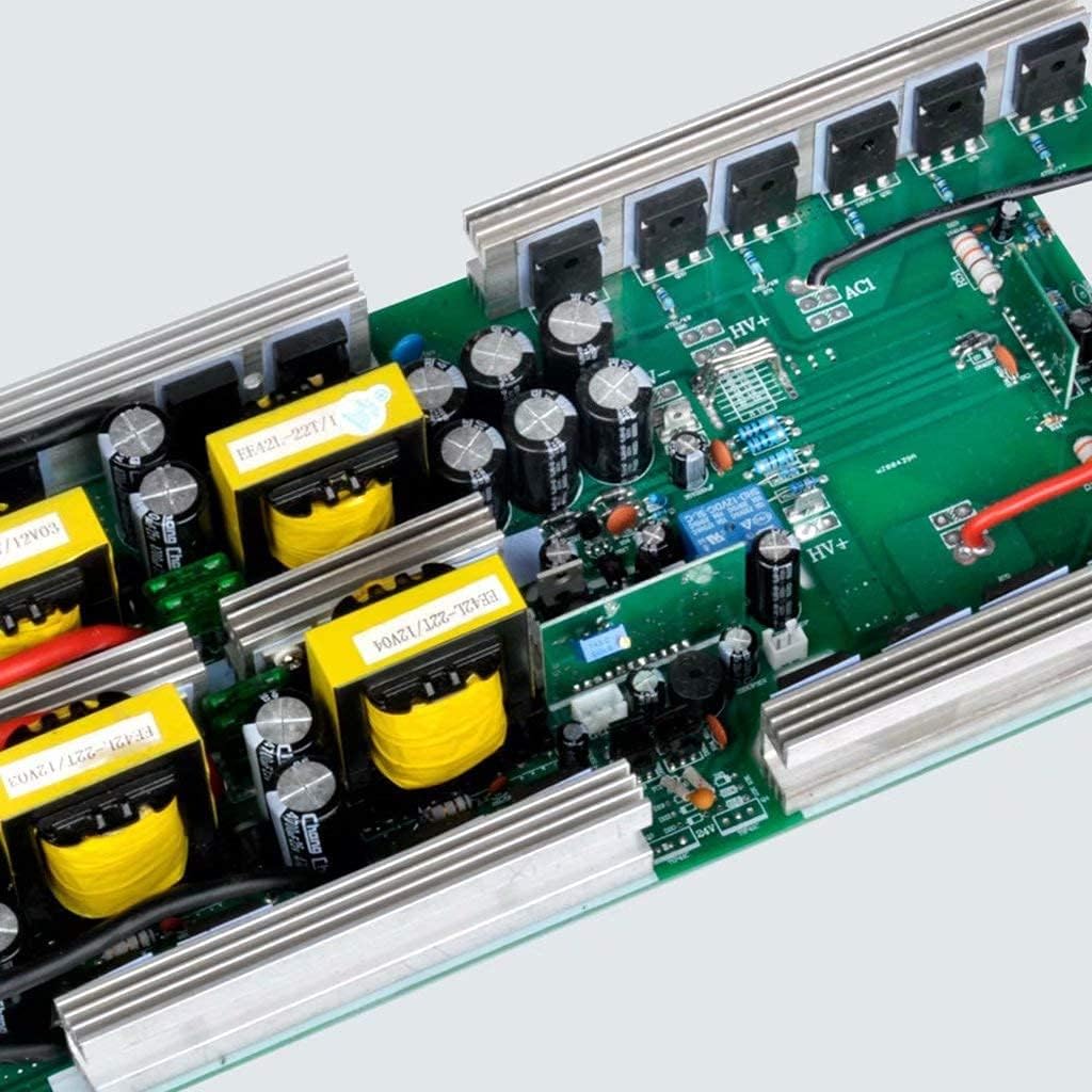 6000W Power Inverter, DC 24V to AC 220V, 12000W Peak Power, with USB Charging Ports and 2 AC Outlet Converter Modified sine Wave Solar Inverter (24vto220v)