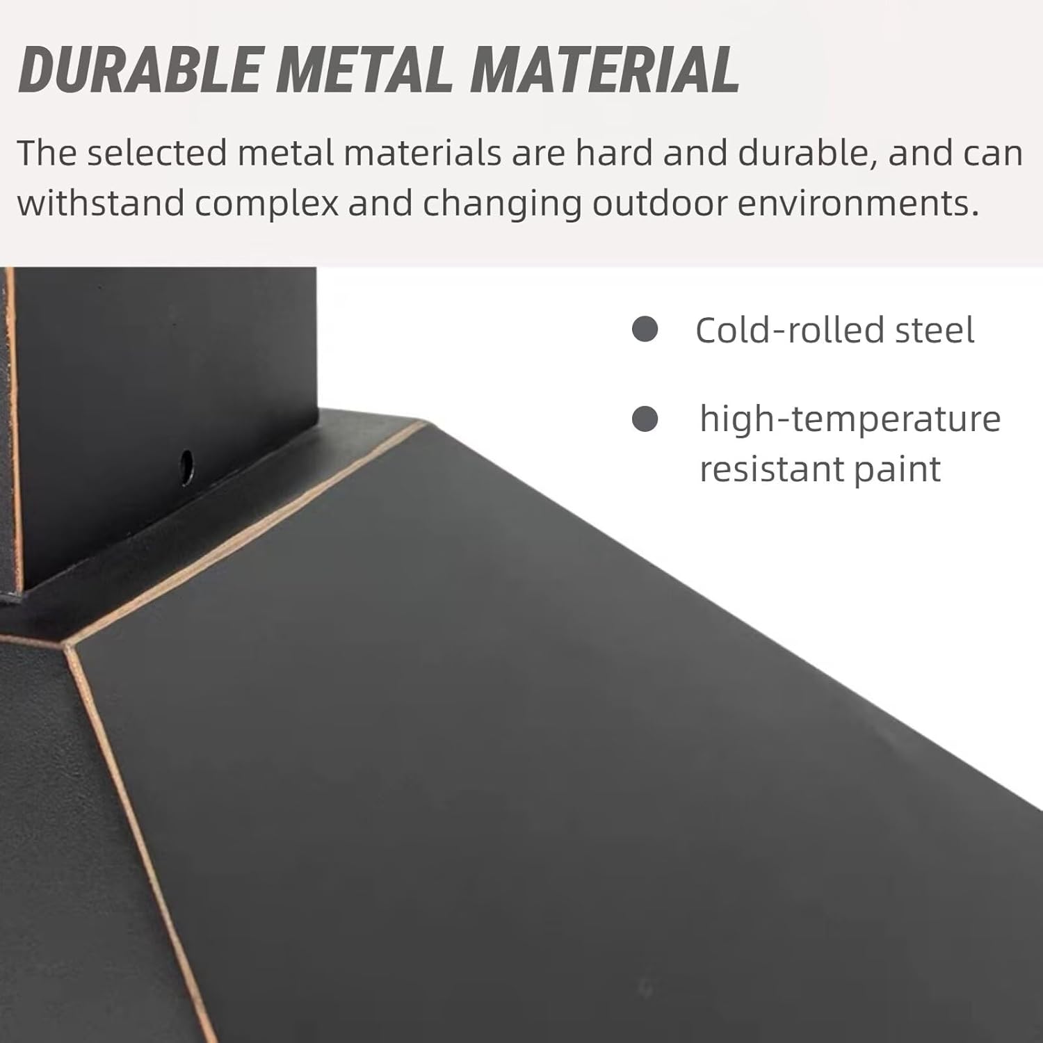 Outdoor Fire Pits 68.90IN (Dual-Purpose Grill & Heater) (Double-Layer Ash Tray) Extended Chimney, Exquisite Protective Net, Black Modern Simple Design