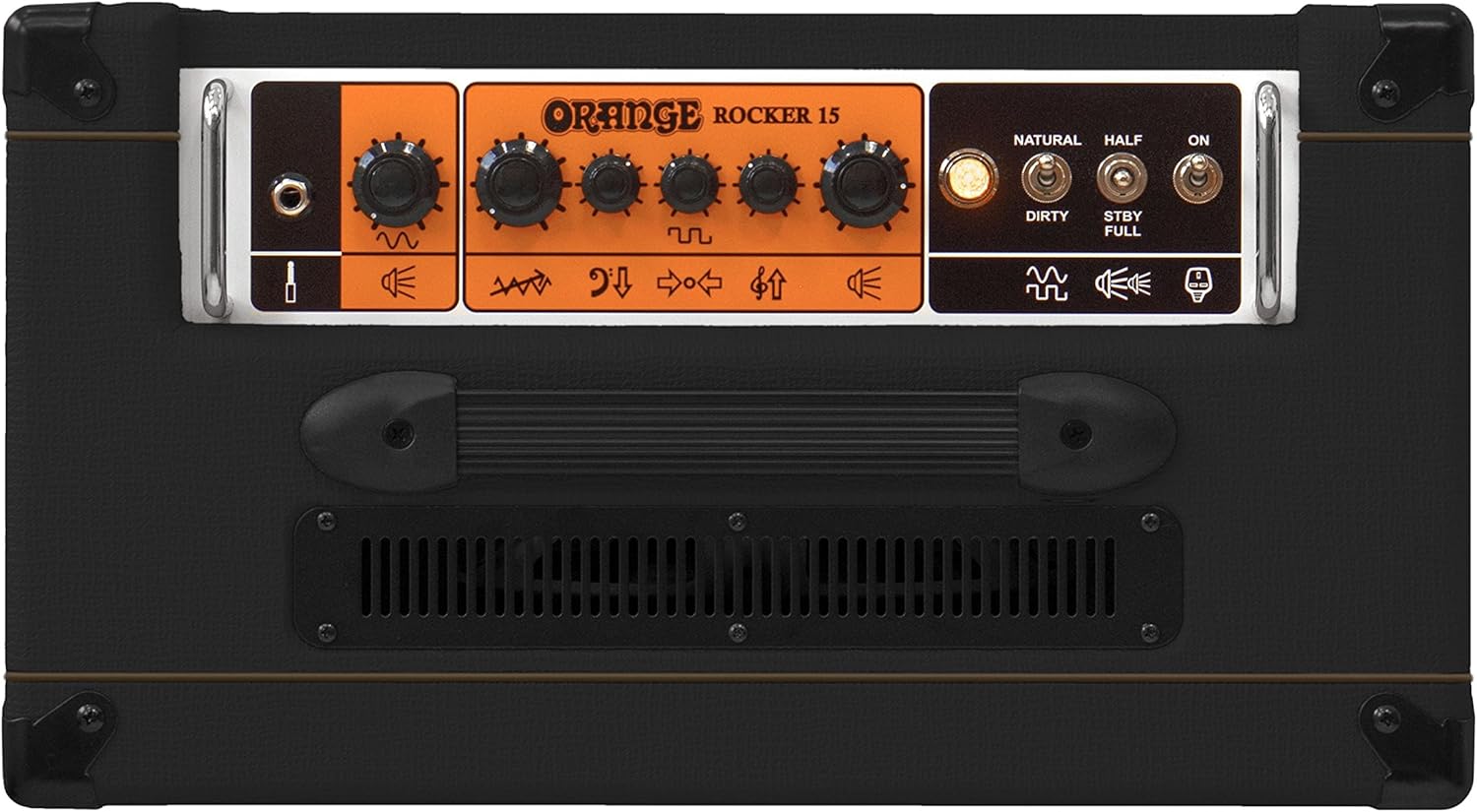 Orange Rocker 15-15-Watt 1x10 Inches Tube Combo - Black