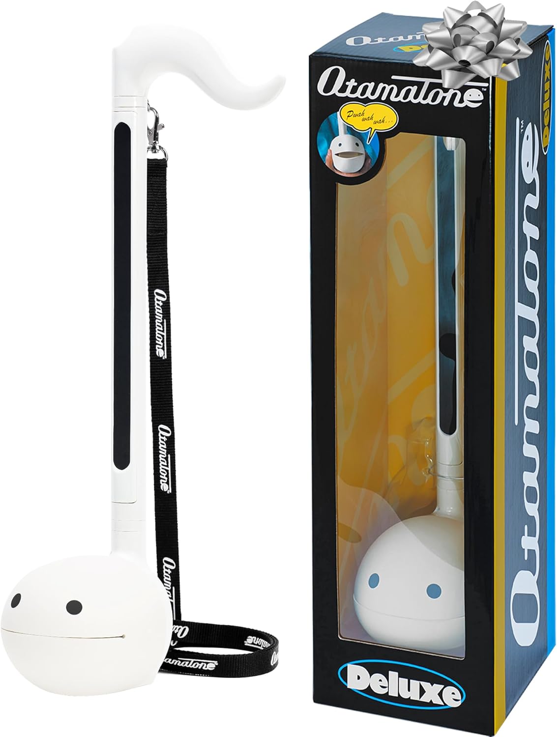 Otamatone Deluxe [English Manual] Electronic Musical Instrument Synthesizer from Japan by Cube/Maywa Denki, White