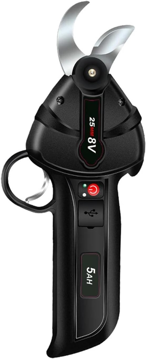 7.2V Electric Pruning Shears Mini Wireless Lithium-ion Gardening Scissors Rechargeable Household Garden Electric Scissors(B)