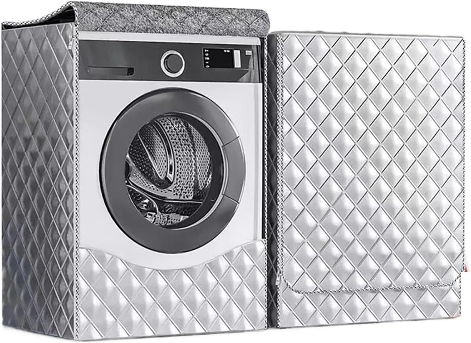 Washer Cover Thickening Drum Washing Machine and DryerCover Waterproof, Sunproof, Dustproof Protective Cover(Color 2,60x60x5cm)