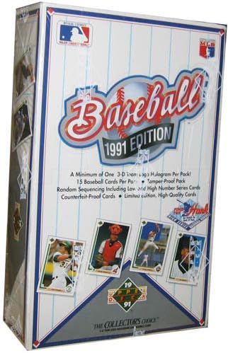 1991 Upper Deck High # Baseball Cards Box - 36P15C