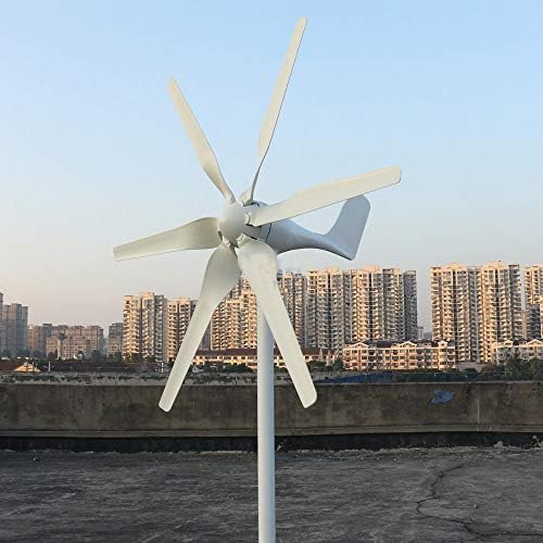800W Wind Turbine Generator Kit - High Efficiency 6-Blade Wind Power System for 12V/24V/48V Home Energy Solutions, Eco-Friendly Free Power with Controller