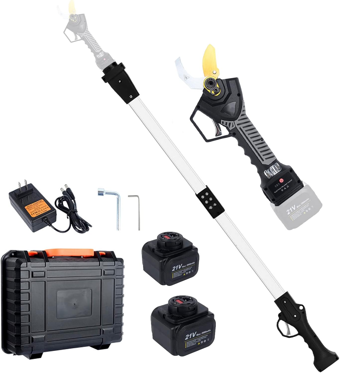 Electric Pruning Shears Professional Cordless Pruner with 150cm/59