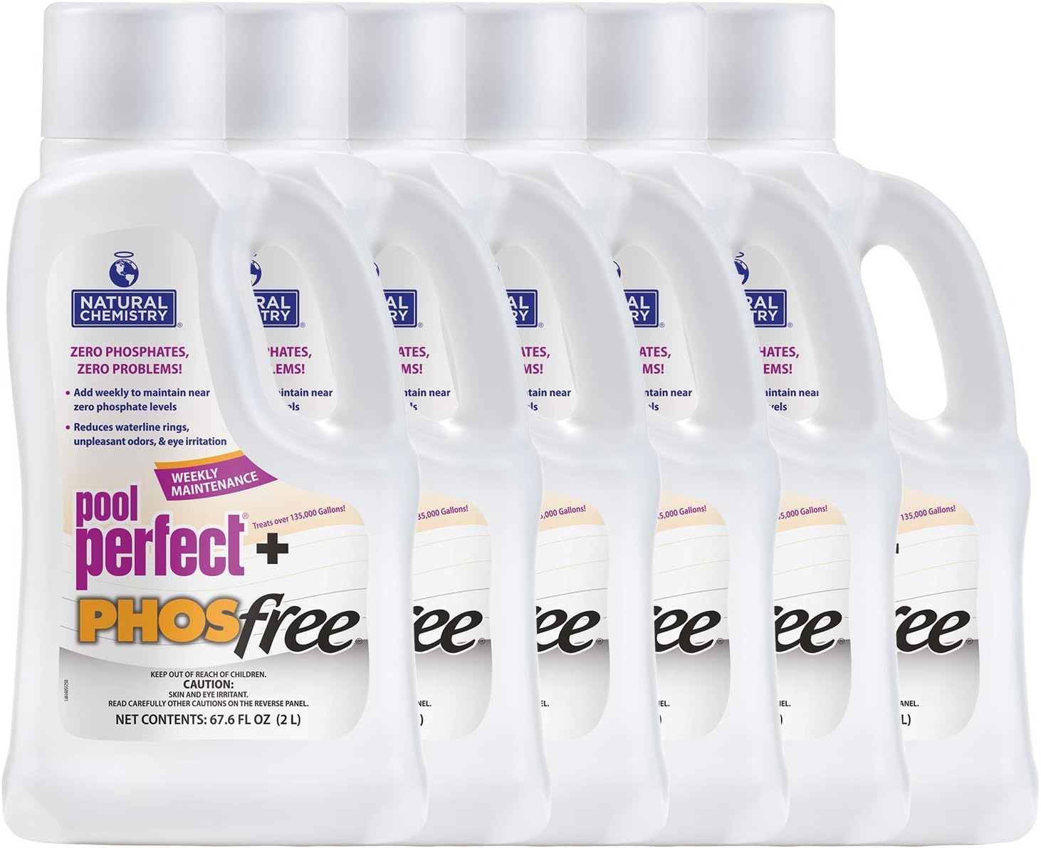 Natural Chemistry Pool Perfect + Phosfree, 2-Liter (6-Pack)