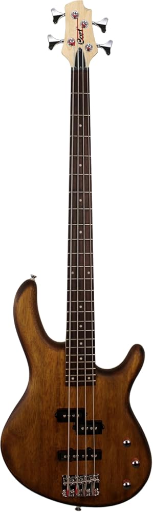 Cort ACTIONPJOPW Action PJ Bass Guitar, Open Pore Walnut