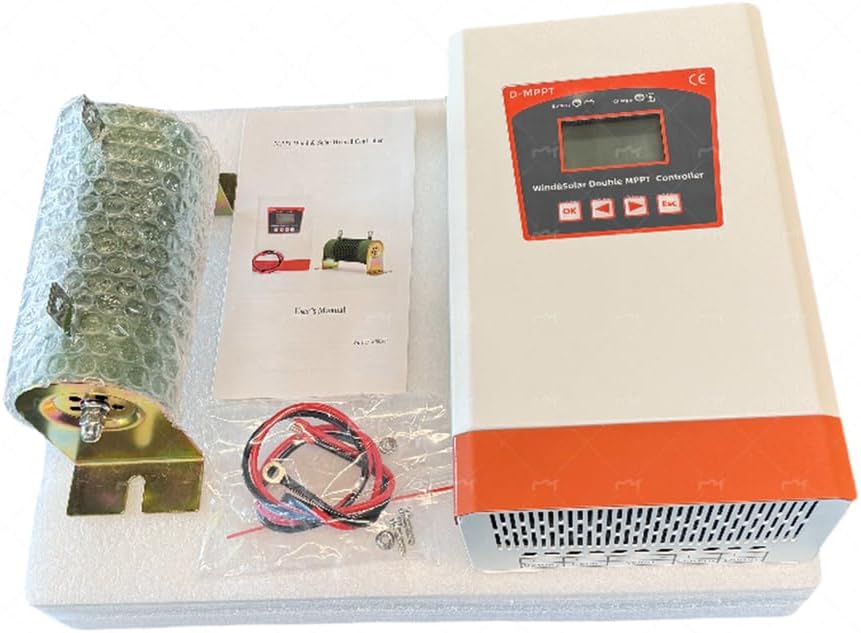 24v, MPPT 14000W Hybrid Wind Solar Charge Discharge Booster Controller PWM 12V 24V Battery Regulator 30A 40A for Wind Turbine Solar