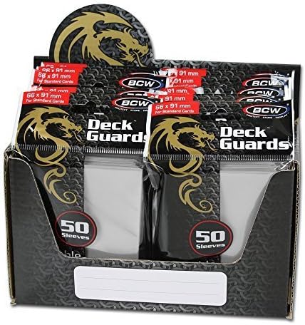 Deck Guard - Double Matte White Card Sleeves | Acid-Free, Archival-Safe, No PVC | Anti-Glare Matte Finish | Fits Standard 2½