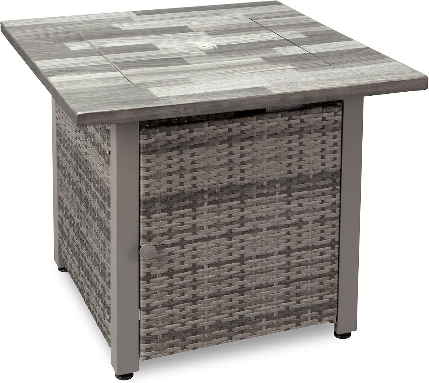 Endless Summer The Kingston 30-Inch Outdoor Propane Gas Fire Pit with Wicker Sides