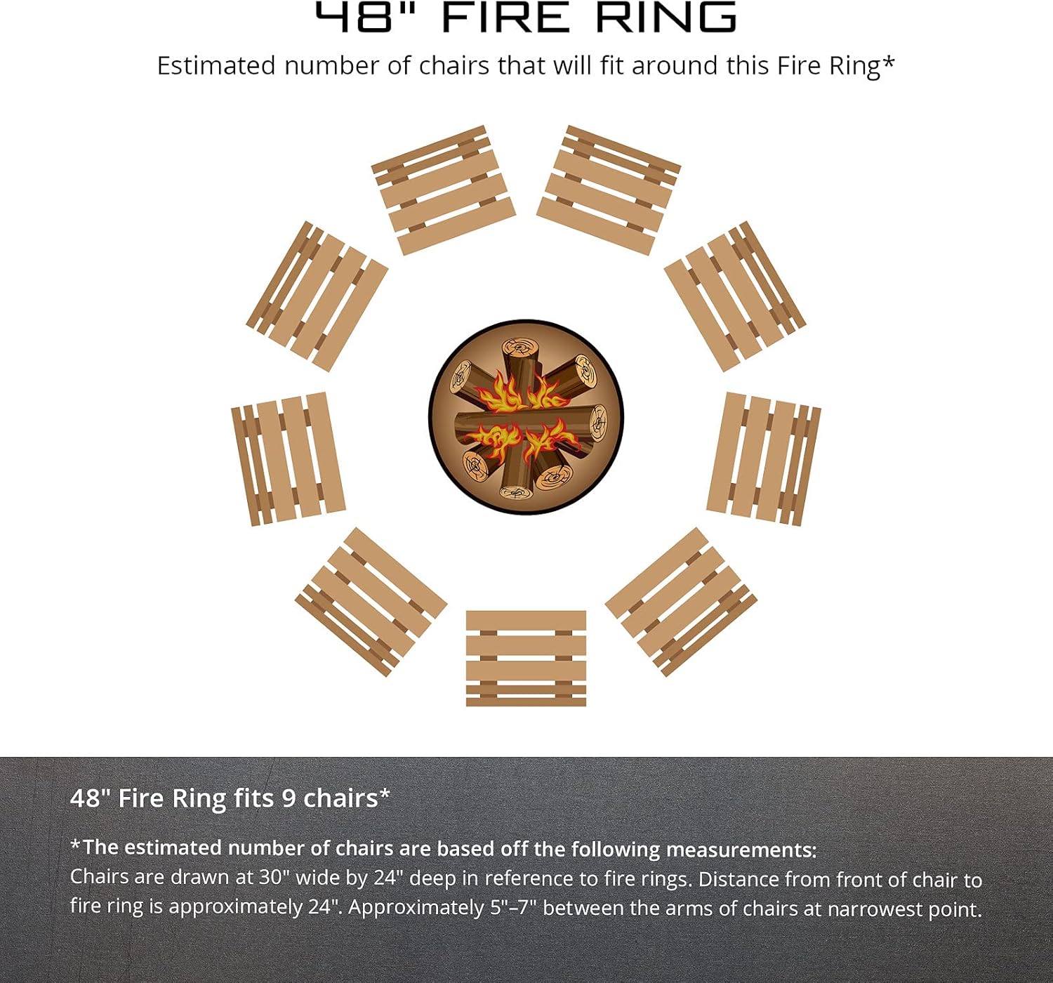 PD Metals LD00748-FP Lab N Duck Unpainted 12 in. Tall 48 in. Diameter Outdoor Fire Ring with Fire Poker - 48 x 48 x 12 in. - Rustic Black Color