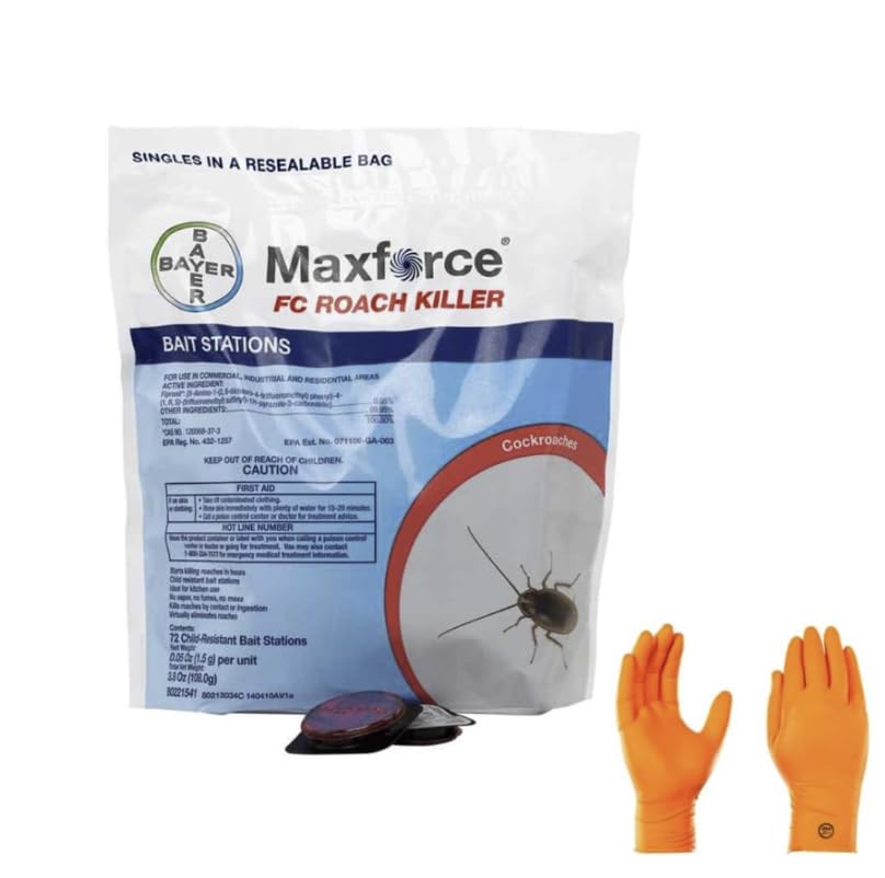 Envu FC Bait Stations 72 Count | Premium USA Supply Gloves for Safe Eradication | USA Supply Pest ID Card