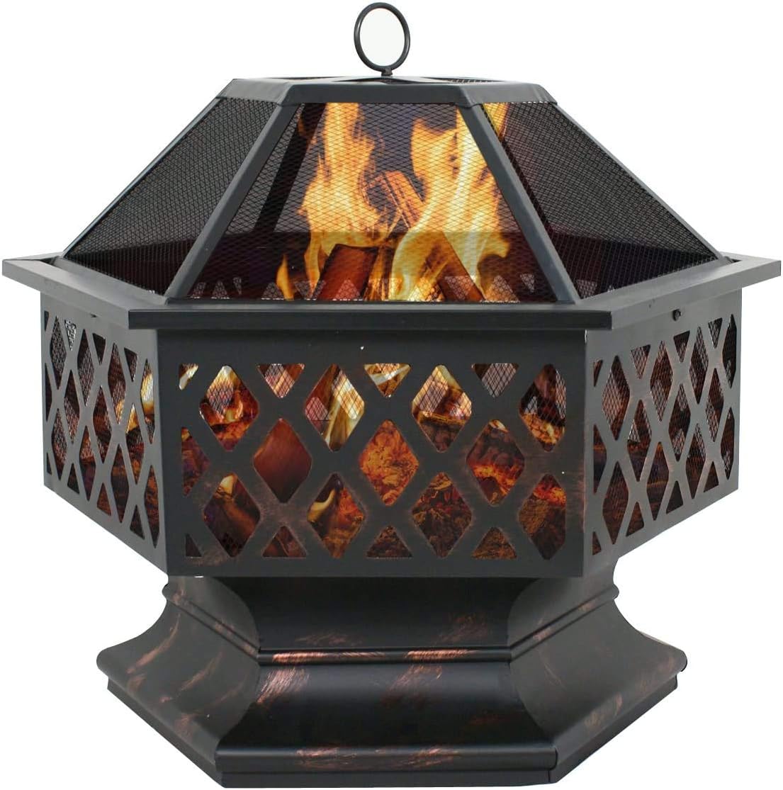 HANGHKAI Hex Shaped Fire Pit 24