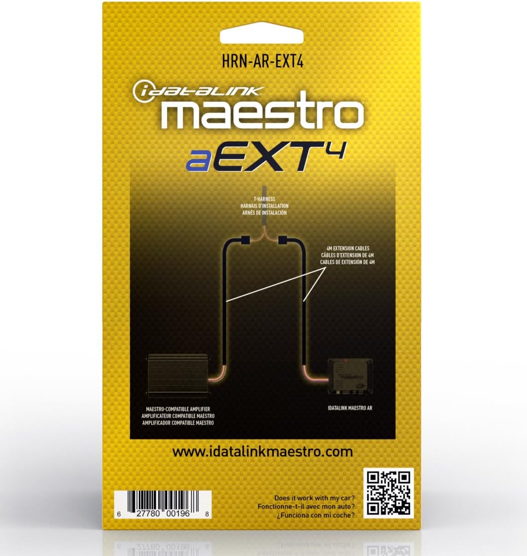 Maestro HRN-AR-EXT4 Amplifier Relocation Harness - 4 Meters