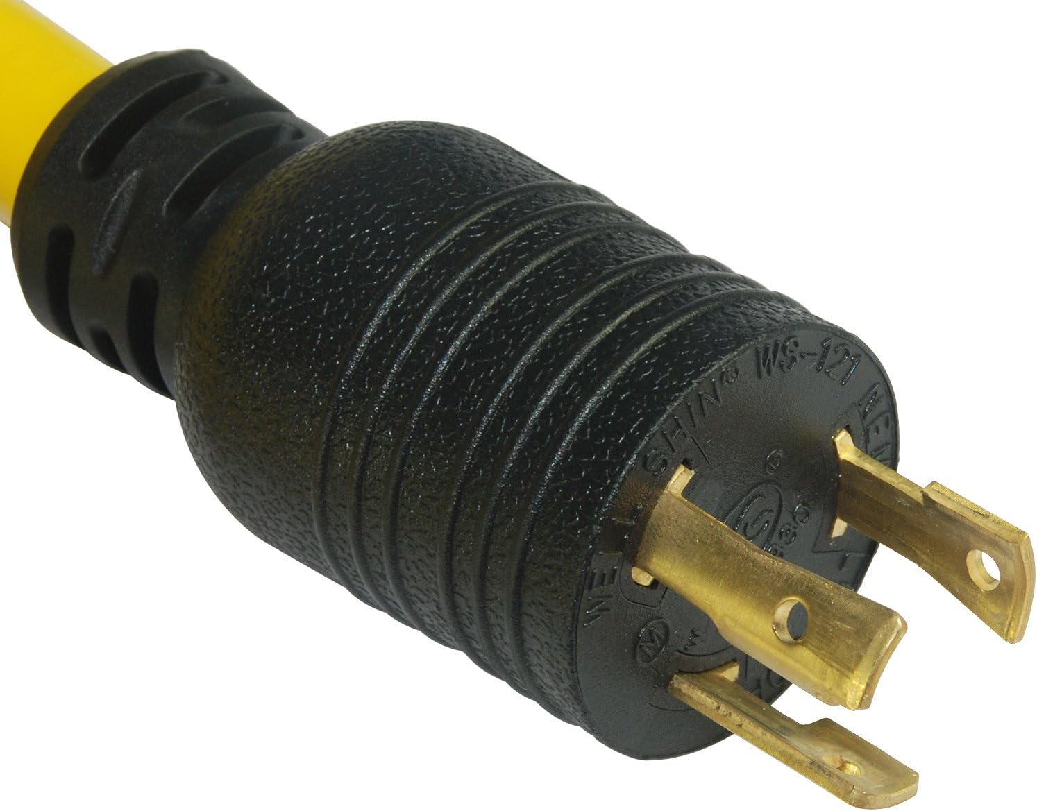 Conntek 20572: 30 Amp L5-30 Locking Style Generator Extension Cord, 50 Feet Yellow