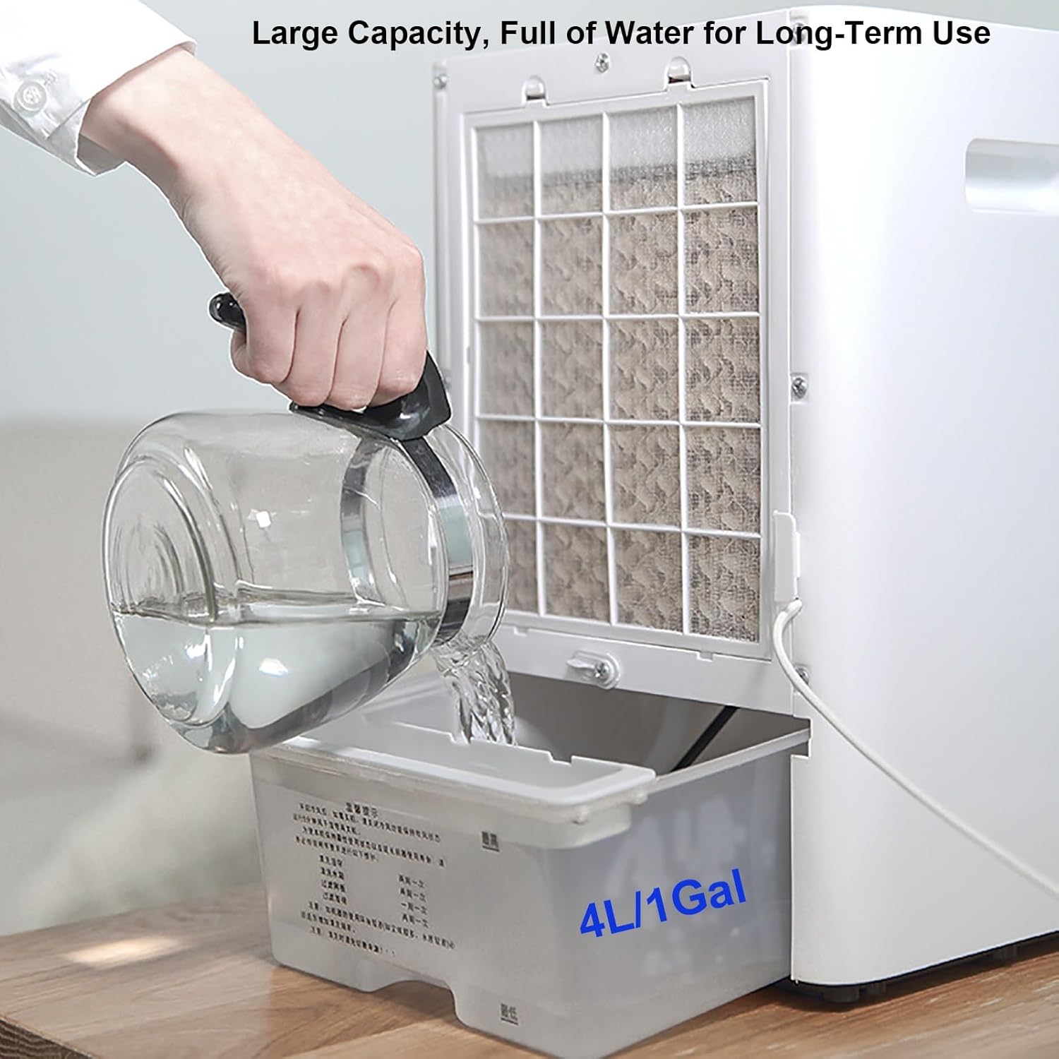 Portable Small Swamp Cooler, Evaporative Air Cooler with Remote 1Gal Larger Water Tank, 3 Speeds & 3 Models, 60°Oscillation, 4H Timer, Windowless Air Conditioner for Bedroom