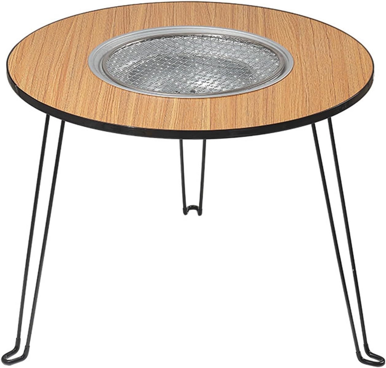 Outdoor Fire Pits, Folding Round Fire Pit Table, Portable Wood Burning Fire Pits with Storage Bag for Outside Camping Picnic BBQ