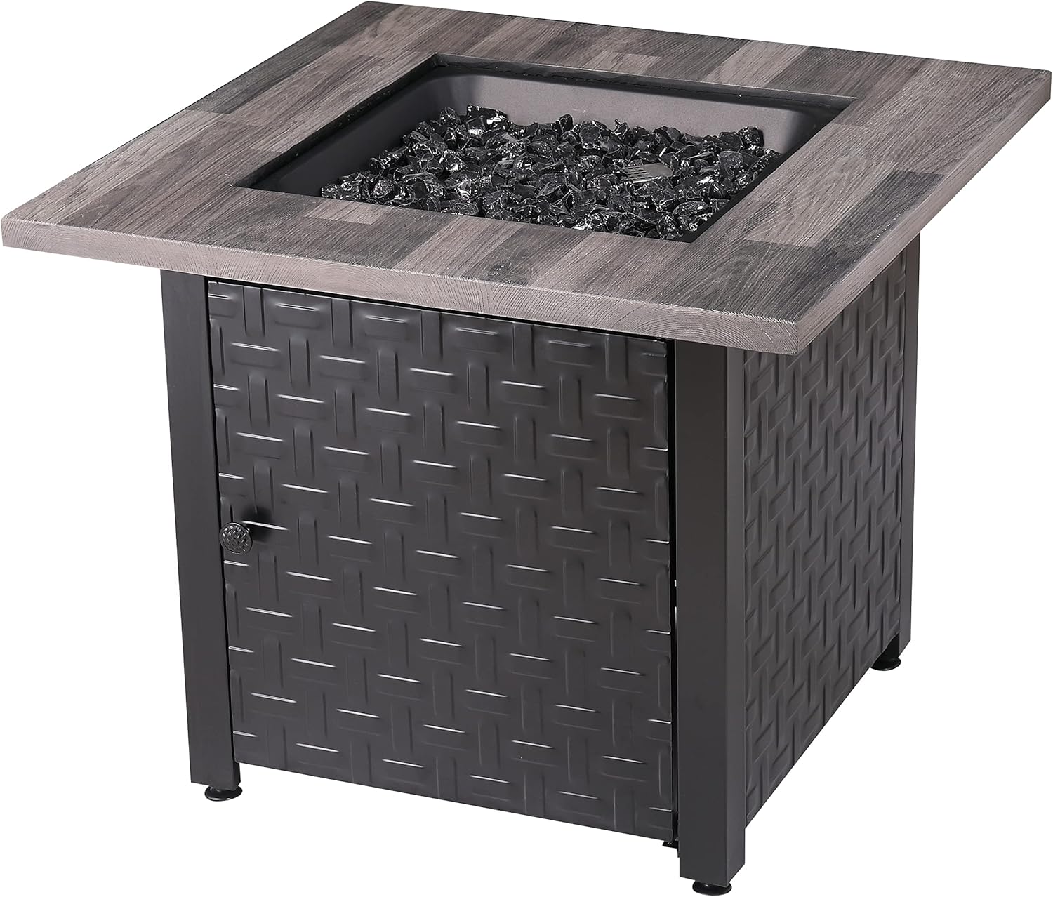 Endless Summer 30-in Black/Grey Tabletop Steel Propane Gas Fire Table