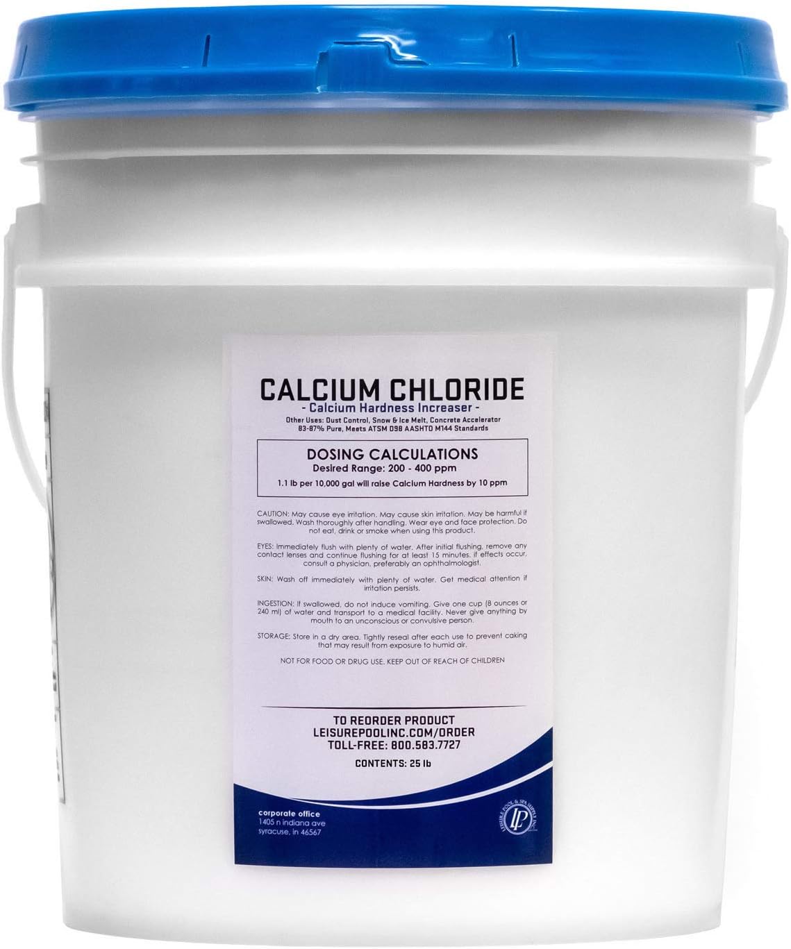 Leisure Pool 25 lb. Calcium Hardness Increaser (Calcium Chloride)