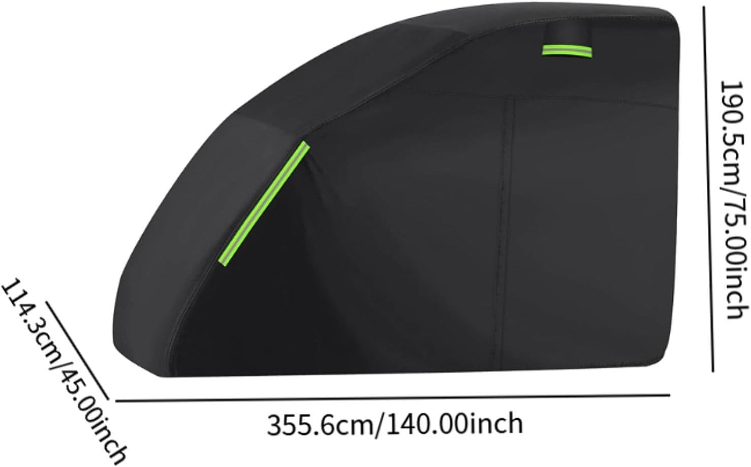 Waterproof Generator Cover with Reflective Strips KX015-4 for Outdoor Sun Protection, Gardening, Lawn, Garage- 210d