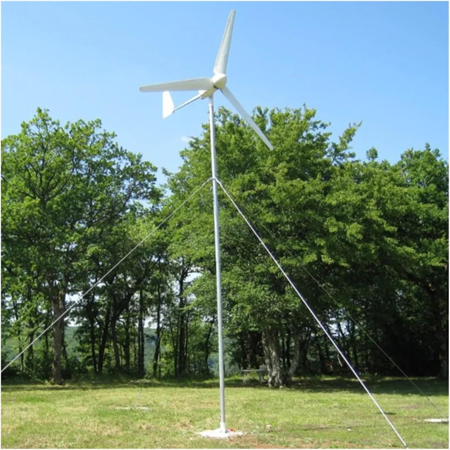 Windmill Generator, Wind Turbine Generator 2000W 48V 96V Alternative Energy Windmills For Marine, RV, Home, Windmill Generator For Home Use (Color : WHITE, Size : 48V), 1005004724059686