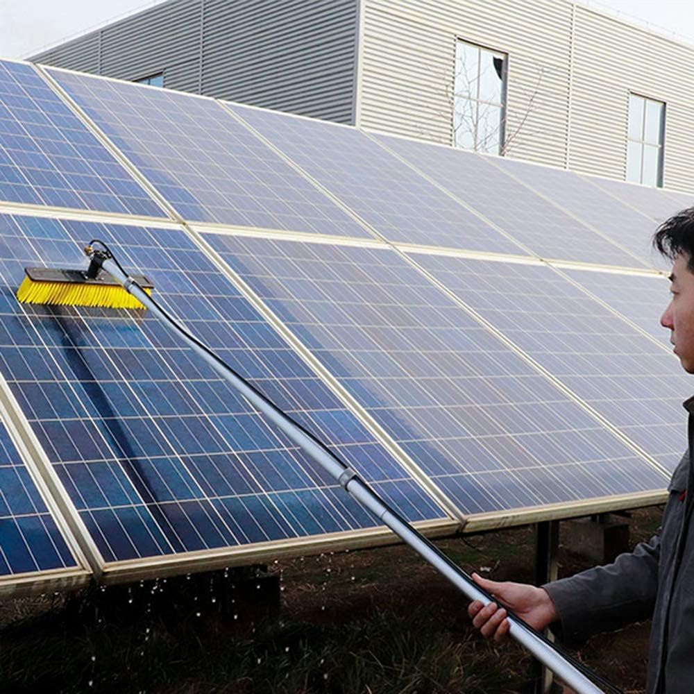 Window Cleaner Window Cleaning Brush Equipment, Window Cleaner Kit, Water/Hose Fed Pole, 4.5-9M, Photovoltaic Panel Cleaning Tool, Cleaning Solar Panels Tool/6M/19.7Ft