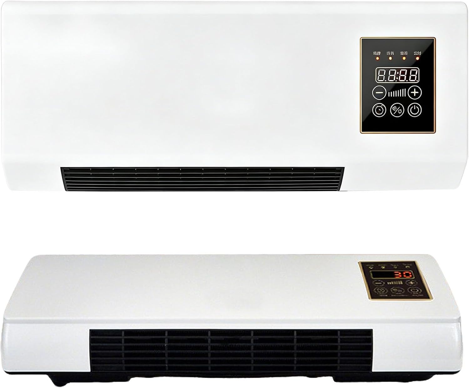 Portable Air Conditioner 2 In1 Mini Wall Mounted Smart Cooling and Heating Air Conditioner Fan for Bedroom Heater AC Unit Heating System Combo for Bathroom Office, RV(White)