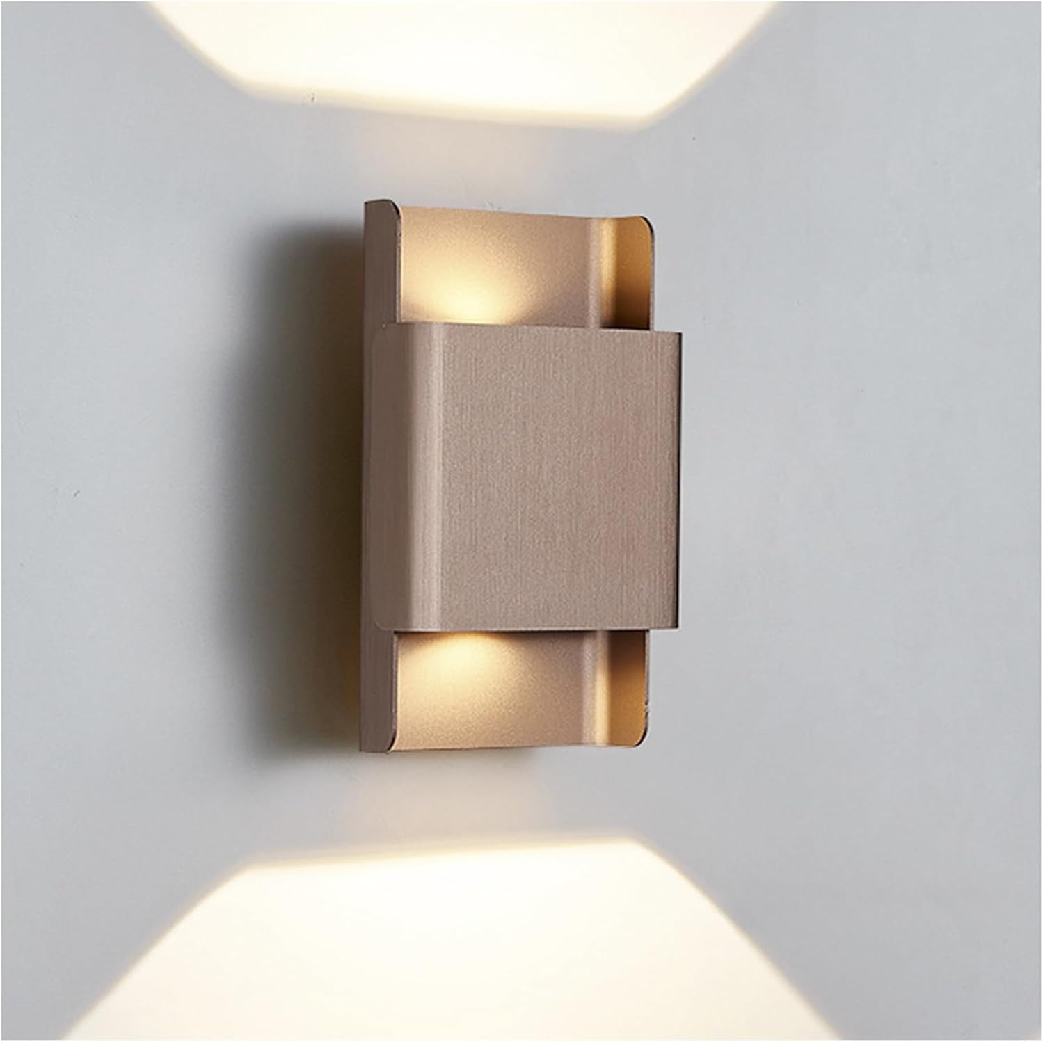 Wall Light Wall Light Aluminum LED Sconce 6W ProcesWall Lamp Indoor Home Bedside Decor, for Lights Bedroom Living Room Corridor Aisle Lamps Hotel Lighting Fixtures(Copper,1pcs)