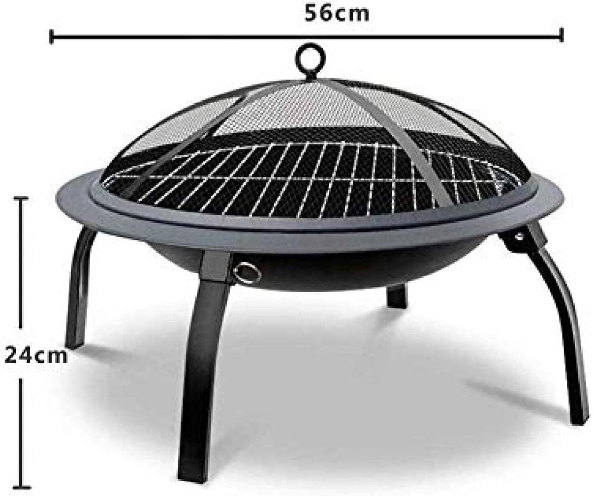 Fire Pit BBQ Grill Fire Bowl Foldable Barbecue Stove Portable Charcoal Barbecue Stove Grill