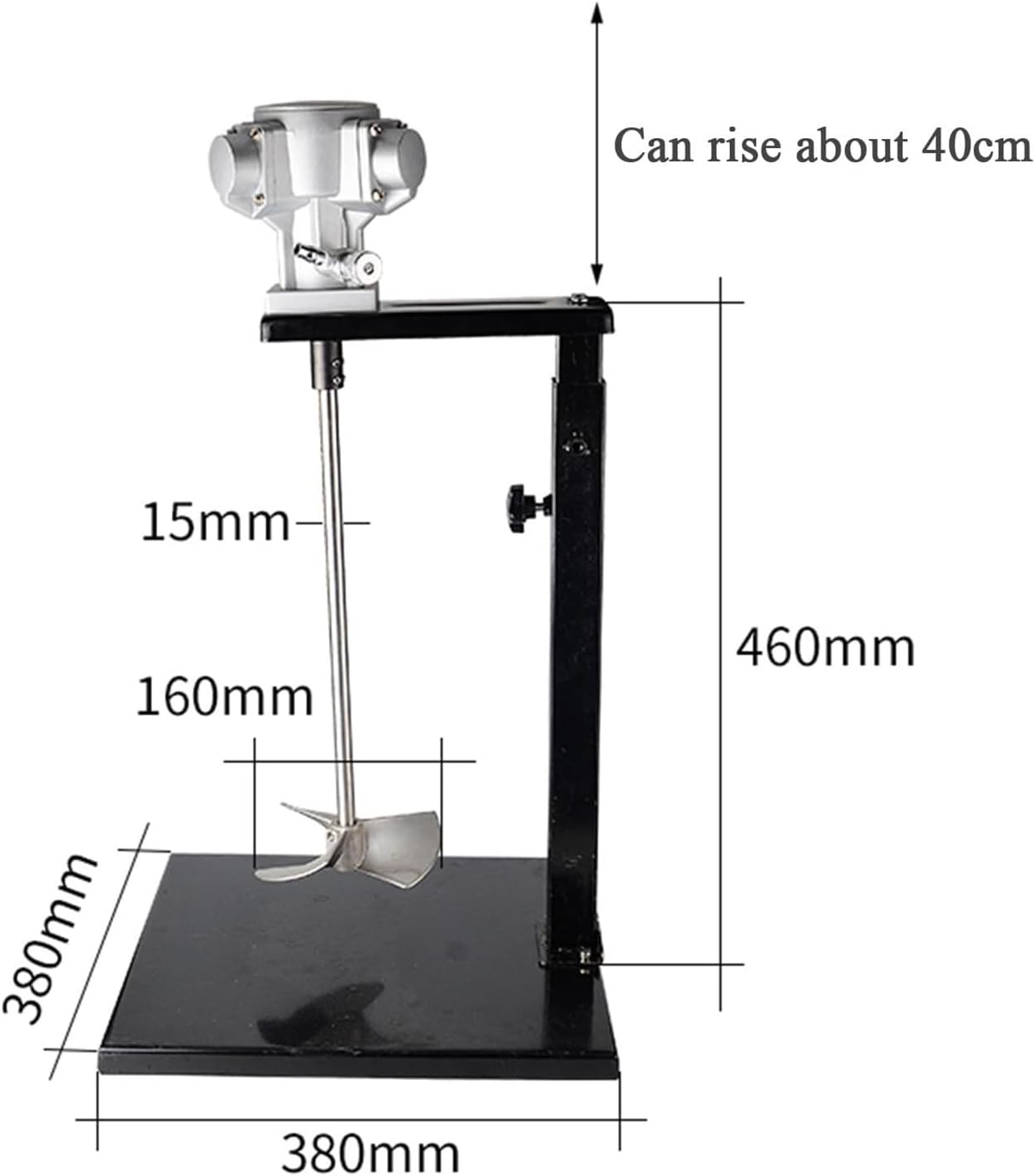 Pneumatic Paint Mixer 50 Gallon Lifting Pneumatic Mixer, 200L Round Barrel Or Square Barrel Air Agitator, Paint Tank Mixer Machine