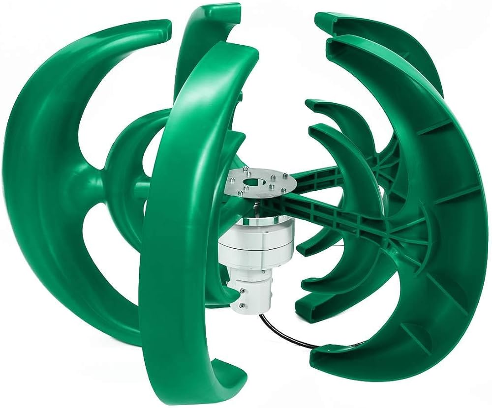 12V 24V 4000W Vertical Axis Wind Turbines Generator Lantern 5 Blades Motor Kit Windmill Energy Charge Turbines for Home Camping