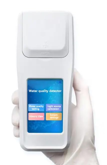 Swimming Pool Residual Chlorine Tester with Measuring Range 0.04-15mg/L Touch Screen Detection Time 3 Minutes For Pure Water Industrial Wastewater Domestic Sewage River Scientific Research, Etc