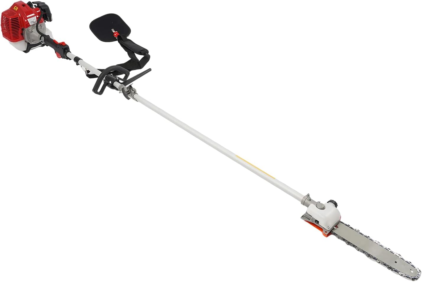 11.5ft Long Pruning Chain Saw, 43CC Gasoline Powered Chainsaw, Tree Branch Pruner with 12 inch Cutting Bar, Extendable Brush Cutter for Yard Care