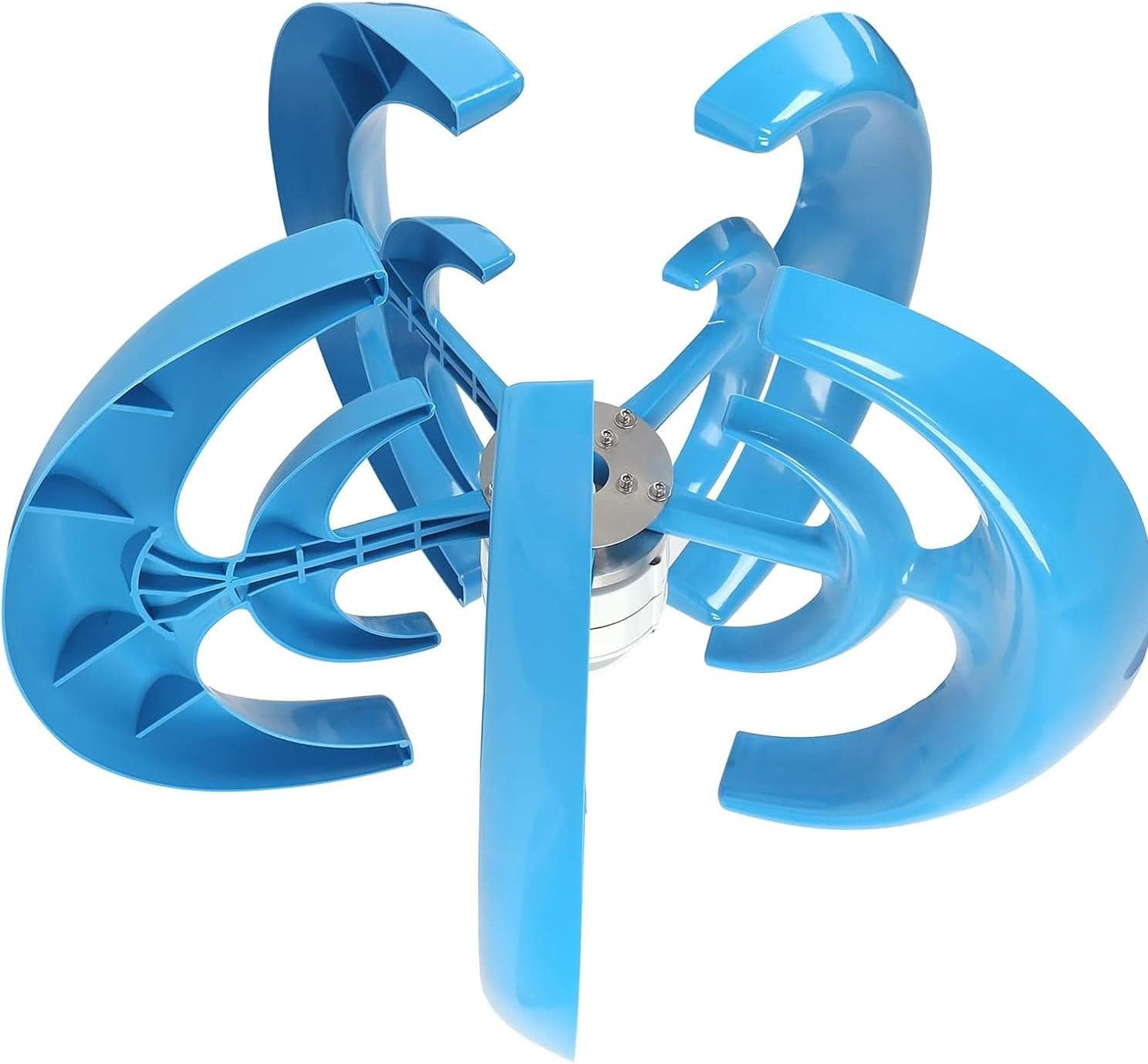 800W Silent Vertical Wind Turbine Generator, Magnetic Levitation Design with MPPT Controller, Efficient 24V Windmill for Home & Off-Grid Use - Blue