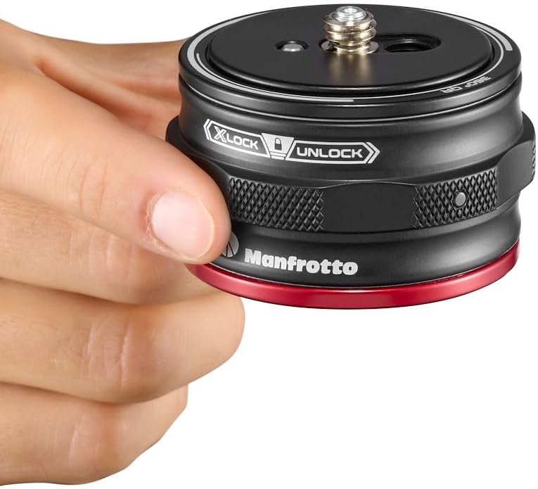 Manfrotto Kit 3-Section Tripod, Camera Tripod with 3-Way Head in Aluminium with Move Quick Release System, Professional Photography Accessories Kit, Tripod Camera with 3way-Head