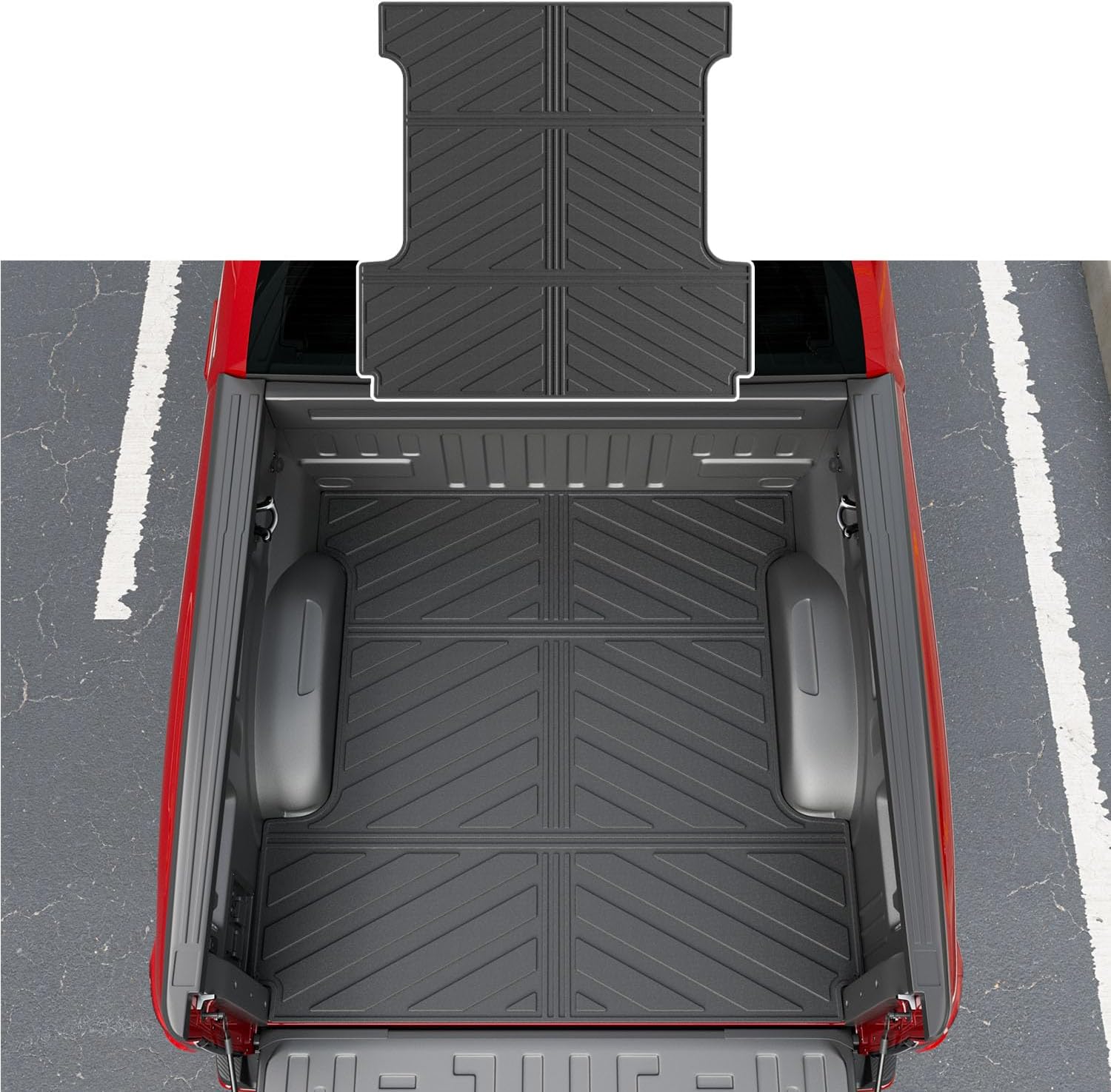 powoq 5.5FT Truck Bed Mat Compatible with 2015-2026 Ford F150 Bed Mat Truck Bed Liner All Season Protection Bed Liner Replacement for 2015-2026 Ford F150 Accessories