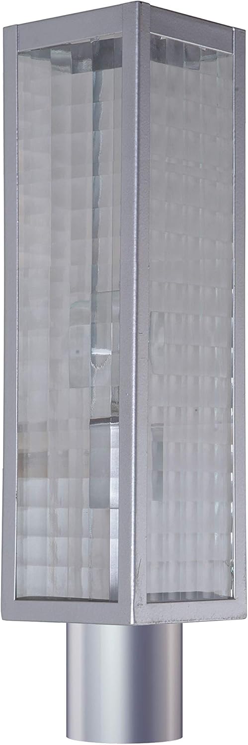 Craftmade Z4525-CM-SC Deka Outdoor Post Mount Lighting, 1-Light, 100 Watts, Chromite (19