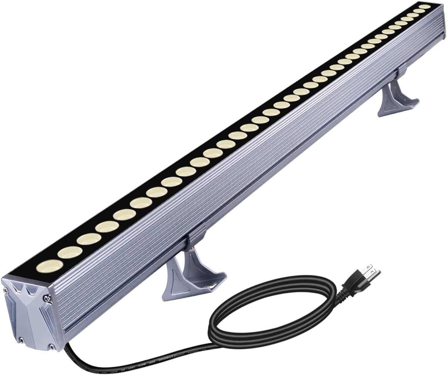 36W Wall Washer Lights, 4000K Neutural White Linear Flood Light, 3.2ft/40 120V LED Light Bar, IP65 Waterproof Outdoor Wall Washer Lighting for Landscape, Church, Ads, Yard, Garden