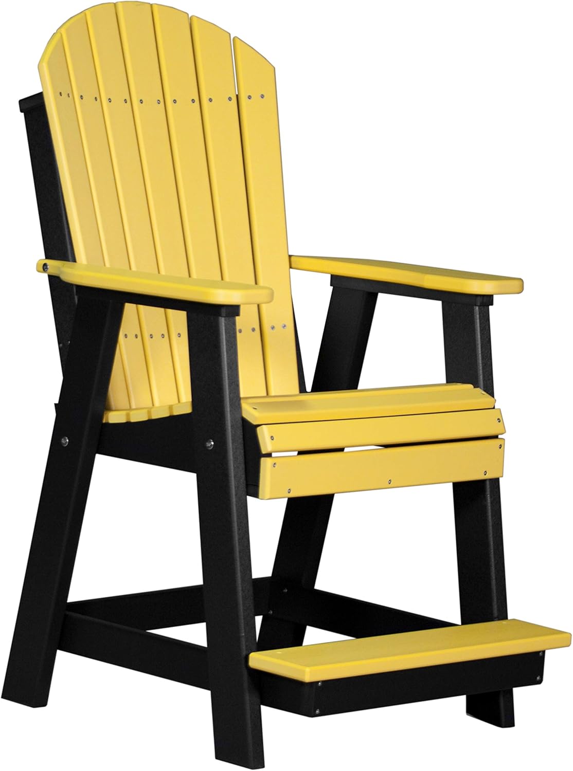LuxCraft Counter Height Adirondack Balcony Chair Set - Includes 2 Adirondack Balcony Chairs and Balcony Table 36